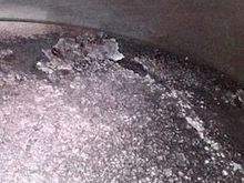 Front Piston Carbon Flaking