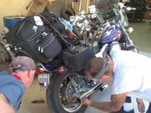 Adjusting Belt tension @ Wheelsport Motorcycles Las Cruces, NM