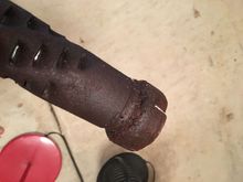 Rusted corroded baffle. Took a heavy duty slide hammer to remove