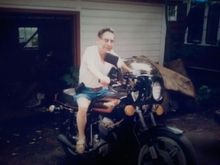 My dad on my 750F; approx 1989