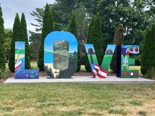 "Virginia is for Lovers" sign in Bedford