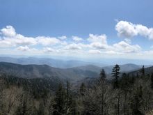 View from atop Clingman's Dome (highest point in TN)