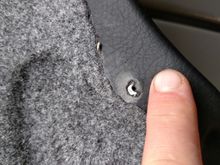 Metal sticking out of seat.