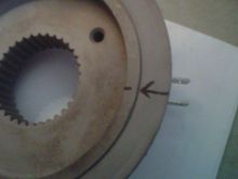 Arrow point to the retaining flange.