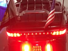 This pic just doesn't fully capture how much brighter the Fillerz are compared to the Harley lighting!