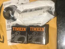 ill show comparison and why. I bought new Timken bearings