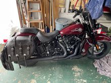 Upgraded my saddle bags today with a set of Iron Bags these are the best quality you can get.