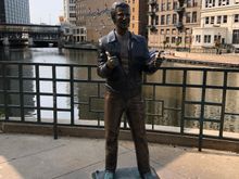 Bronze Fonz from Happy Days
