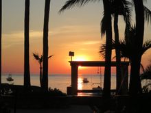 Morning at the Palmas de Cortez hotel in Los Barriles