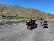 US 20 piss stop. Not a tree nor bush to be found!