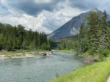 Scenery along Going to the Sun Rd
