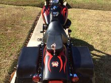 local watering hole sticker on the rear fender and windshield