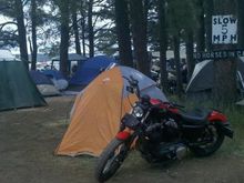Morman Lake Campground. South of Flagstaff, AZ. 
July 2011
The “Too Broke For Sturgis” rally/camp out