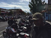 Me at the rally. So many bikes!