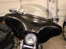 Here is my new windshield from Long Ride Shields.  It is a 7" Light Tint Ultra Polycarbonate windshield.