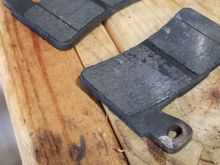 With front rim off I noticed a lil wear on the brake pads....