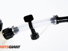 Gas cap stays put, out of the way, while you fill your tank.