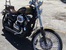 "Back in the dry life again" - test ride to grab lunch- no more leak!
