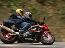 '01 CBR 929RR with wife, The Dragon, Deals Gap, North Carolina, 2005
