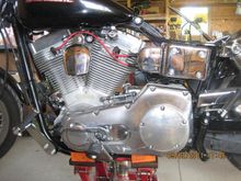 Primary cover is back on and filled with oil.