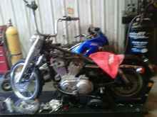 Putting the Fatboy front end on about finish rewire