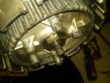 Clutch basket was in two pieces- that would explain the slipping clutch.