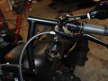 Black diamond grips/Joker mirror/factory clutch with 8" R6C bars