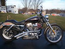 Custom Pipes, SE Heavy Breather, 2 Inch lowering Brackets, Chrome battery/Oil cover