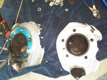 Some blow by on rear lung gasket
