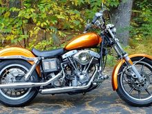 Mostly finished with mechanical items - buckhorn bars, 12" shocks, cycle shack exhaust, solo seat, forward controls...