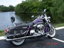 Harley at lake
