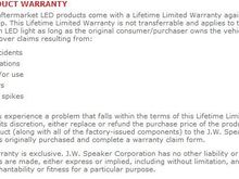 Terms of Sale   Terms   Conditions   J.W. Speaker Corporation
