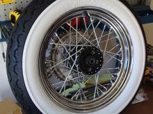 finished rear wheel