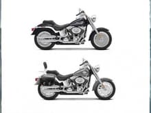Harley Before and After Customizing as seen on Harley's website. I expect the finished bike I'm hoping the second week of April.