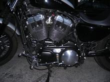 motor blacked out by me and also sanded the cooling fins