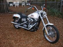 2007 Dyna Wide Glide the day I brought her home.  1/29/08.