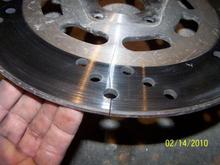 HD front brake rotor...cracked!