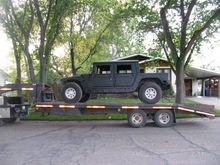 Hummer1 - Just back from paint, snorkel, hood scoop, front bumper, smoked glass, etc. has to be put back on, and 3" lift waiting for install...