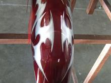 Front fender first coat of clear