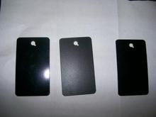 left to right powder coat, gloss black, denim black, wrinkle black