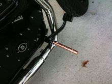 copper foot peg dimple1