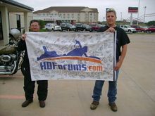 (09-13-2008) Receiving the mascot from Teek at Proteam HD in Lawton,Oklahoma.