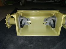The drives inside the gearbox housing.
It was a shit fight to get the hex shafts in thru the retainers.