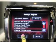 YOU GET TO ADD ADVANCED SIGNAL TO THE MANY GAUGES AND VIEWABLE CHARTS, AS TARGET TUNE WORKS OFF WIDE BAND SENSORS, GIVING ME ANOTHER 15 PLUS FEATURES TO MONITER...