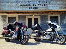 My buddy's 2014 FLHTK and my 2020 FLHTP