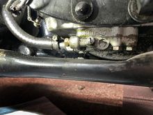 Pipe from front cylinder.
