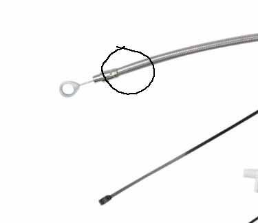 Ferrule and cable seperated