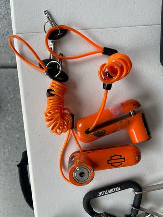 Well used but functional disk lock. My bikes were never stolen with these on. 