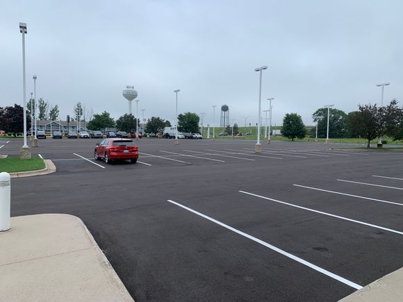 Parking lot. No cars for sale. 