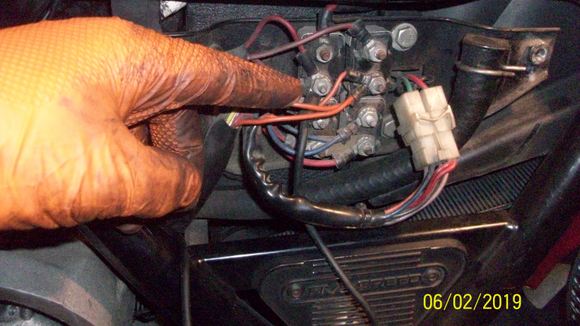 Directions with the new voltage regulator indicates that no matter how the old regulator was connected (to the copper stud) this new regulator must be connected to the silver stud. My old regultor was connected to the silver stud.